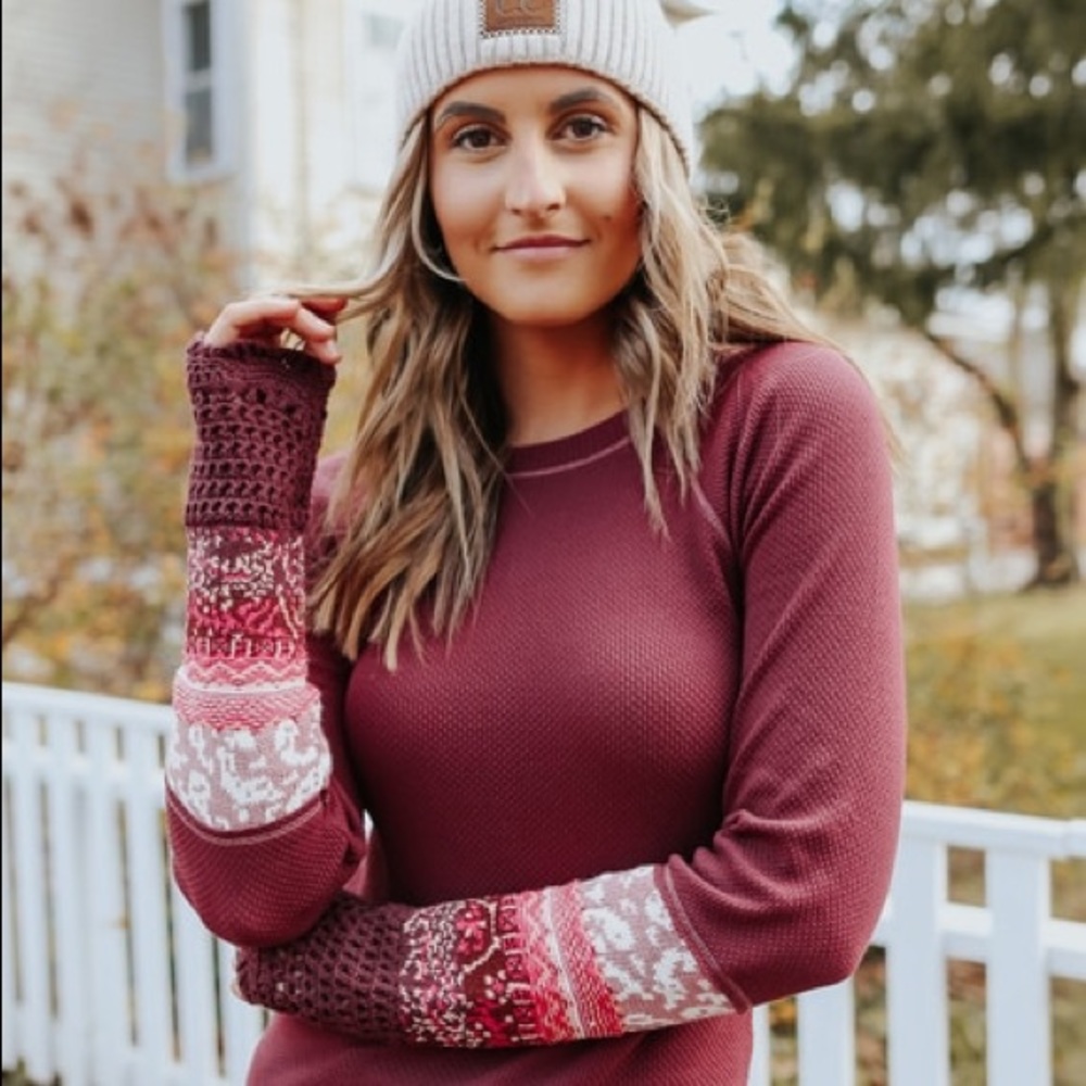 In the Mix Jacquard Cuff Top
FREE PEOPLE